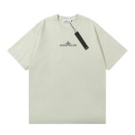 stone island トップスコピー 半袖Tシャツ 純綿 シンプル ファッション ホワイト