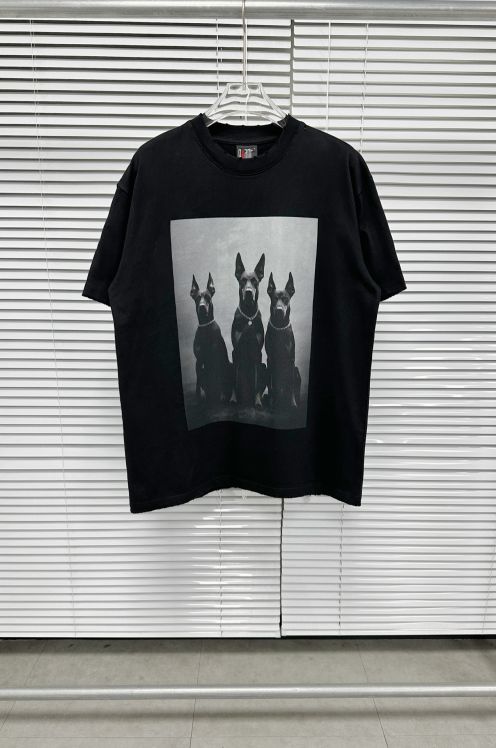 セントマイケルn級品スーパーコピー半袖Tシャツコットンブラック柔らかい高級花柄メンズ