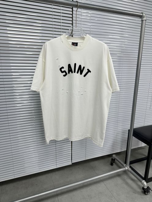 セントマイケル定番人気物スーパーコピー半袖Tシャツコットンホワイト柔らかい高級花柄