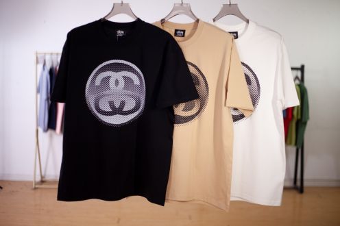 新作入荷格安 ステューシーtシャツサイズ感激安通販 短袖 トップス 純綿 ロゴプリント 6色可選