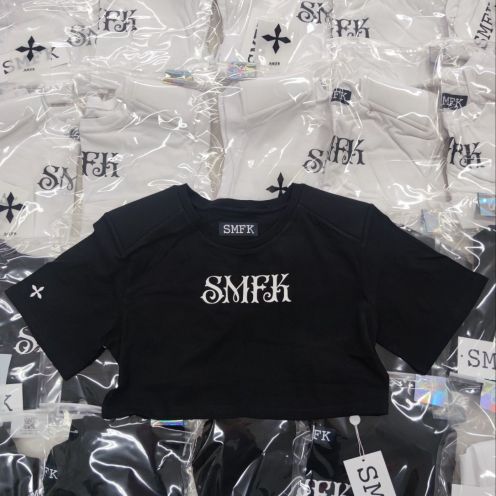 爽やか！SMFKトップス 暖かいスーパーコピー Tシャツ 純綿 短袖 レディース ショット 純綿 ブラック