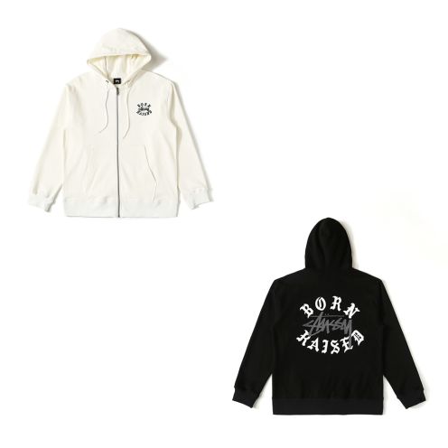 stussy ジャケット サイズ感偽物 フード付き ロゴプリント 人気定番 アウター チャックパーカー 柔らかい 2色可選 