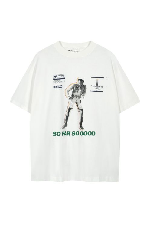 新商品! マーティンローズ 公式スーパーコピー 純綿 トップス 半袖 tシャツ 柔らかい 写真プリントシンプル ホワイト