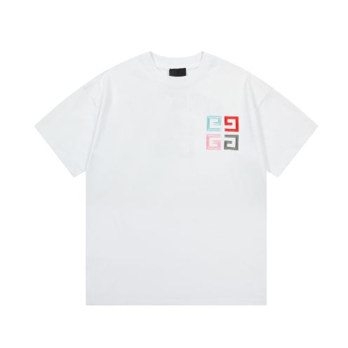 【激安】高級品通販 ジバンシィランテルディスーパーコピー 純綿 トップス Tシャツ 半袖 プリント ロゴプリント 限定品 人気 2色可選 ホワイト