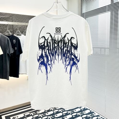 ジバンシィ サイズ感激安通販 純綿 トップス Tシャツ 半袖 プリント シンプル 人気新作 ファッション 2色可選 ホワイト