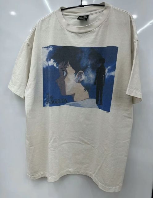 人気定番可愛い セントマイケル セットアップｎ級品 プリント 漫画 純綿tシャツ トップス 短袖 ホワイト