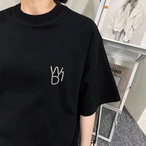 WE11DONE 新作入荷格安 ウェルダン アパレルコピー 純綿Tシャツ トップス 半袖 プリント シンプル 3色可選