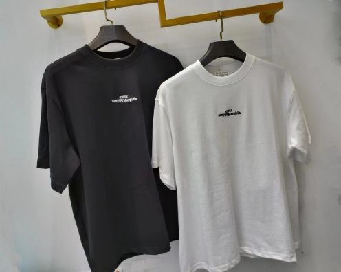 【激安】高級品通販 WE11DONE ウェルダン意味コピー トップス 純綿tシャツ 半袖 シンプル 2色可選