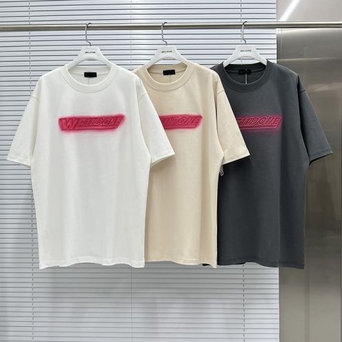 WE11DONE 個性的 24年夏新款 ウェルダン tシャツコピー プリント 純綿Tシャツ トップス 男女兼用 3色可選