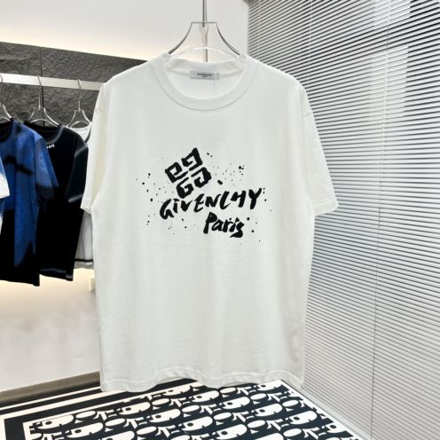 夏 新作登場 ジバンシィ ロゴ激安通販 半袖 トップス 純綿Tシャツ シンプル プリント 新品 快適 ファッション ホワイト