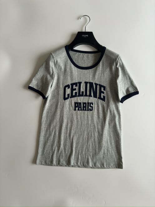 着心地が良い celine ロン tスーパーコピー トップス tシャツ 半袖 純綿 ファッション 人気品 グレイ