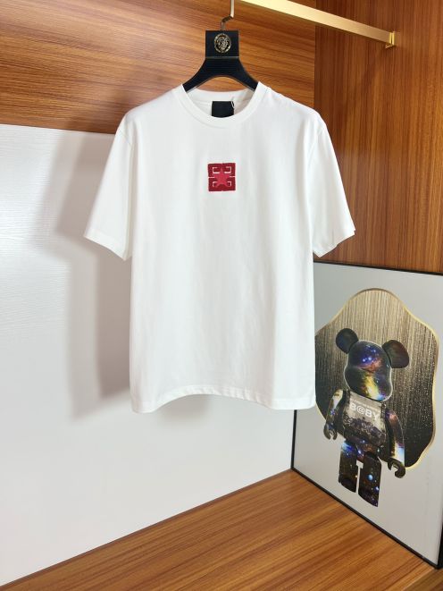 ジバンシィ 定番人気物 コピー 半袖 Tシャツ ウールコットン ホワイト 柔らかい 花柄