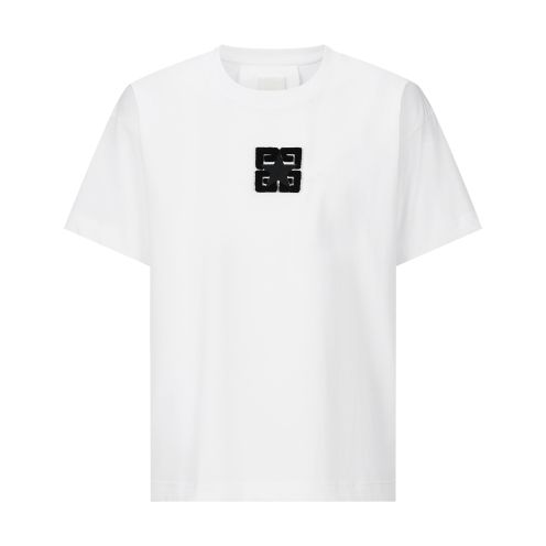 ジバンシィ 定番人気物 コピー 半袖 Tシャツ コットン ホワイト 柔らかい 花柄