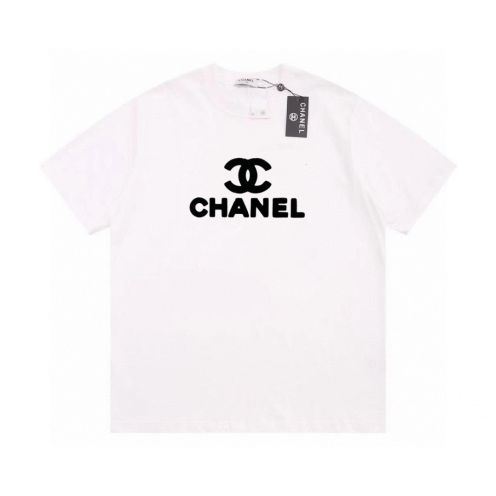 お得100%新品 chanel t シャツコピー 純綿 トップス 半袖 ロゴプリント 柔らかい シンプル 人気定番 ホワイト