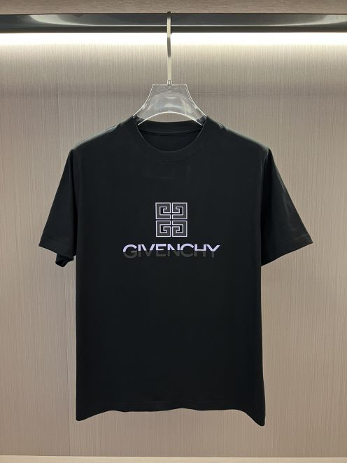 HOT 2024夏の定番 ジバンシー メンズtシャツＮ級品 半袖 トップス Tシャツ プリント 純綿 シンプル ブラック