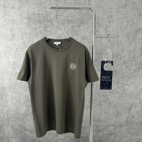 超激得品質保証 ロエベtシャツ メンズ激安通販 純綿 トップス 半袖 シンプル 柔らかい 人気定番 グレイ