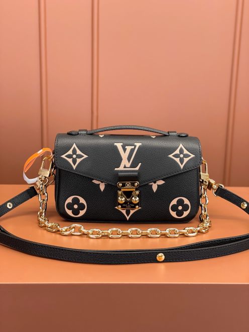 LV ルイヴィトンバッグ 新作コピー レザー  ハンドバッグ 斜め掛け 肩掛け びっくりした価格 M23081 ブラック