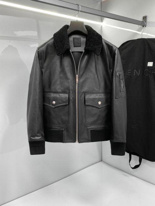 givenchy アウターＮ級品 トップス レザージャケット 上質品 革 メンズ ハンサム ブラック