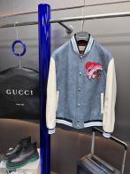 gucci アウタースーパーコピー 野球 革そで 柔らかい レザー ファッション トップス アウター ブルー