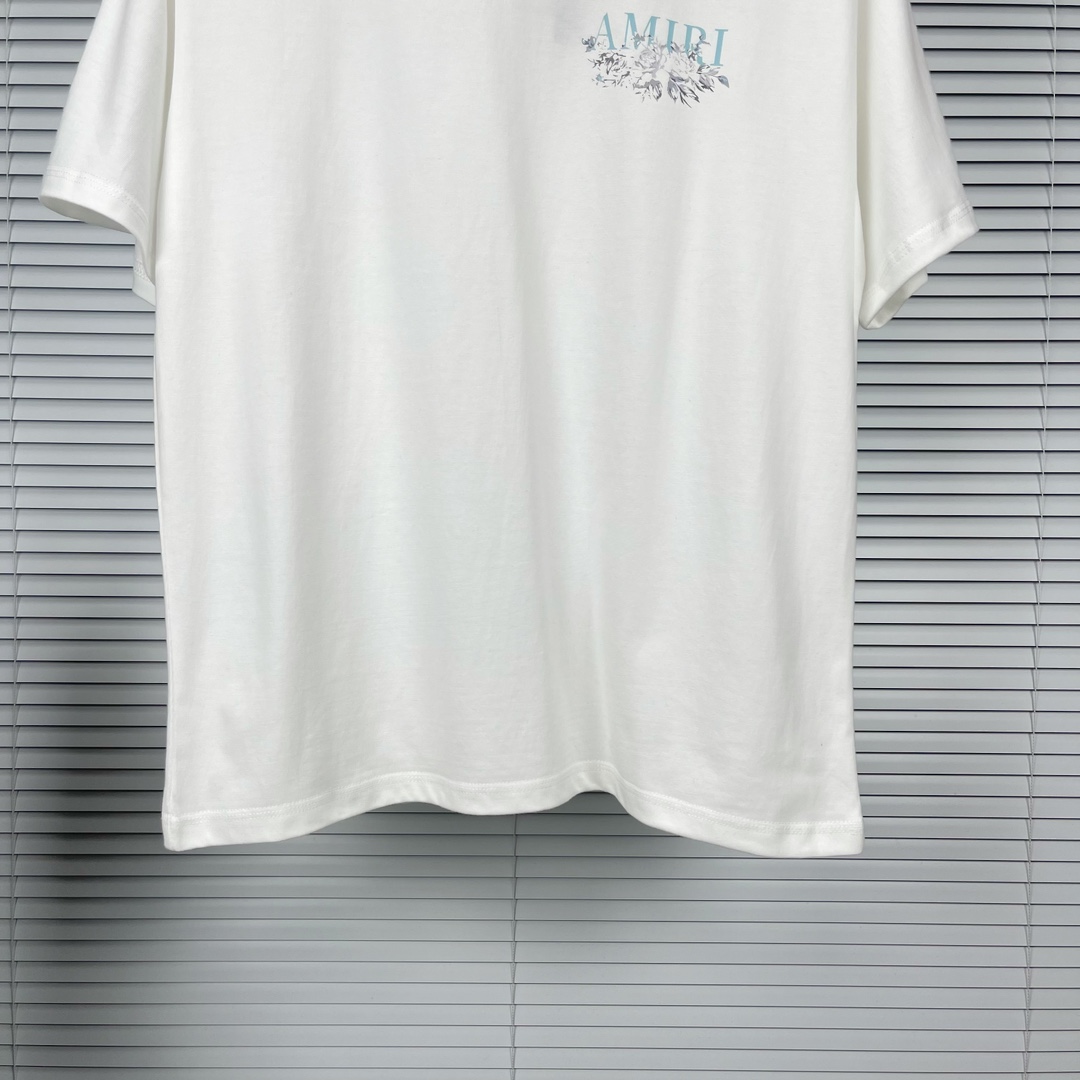 アミリ tシャツ メンズ偽物 おすすめ品 半袖 純綿Tシャツ 夏 カップル服 2色可選 ホワイト_6