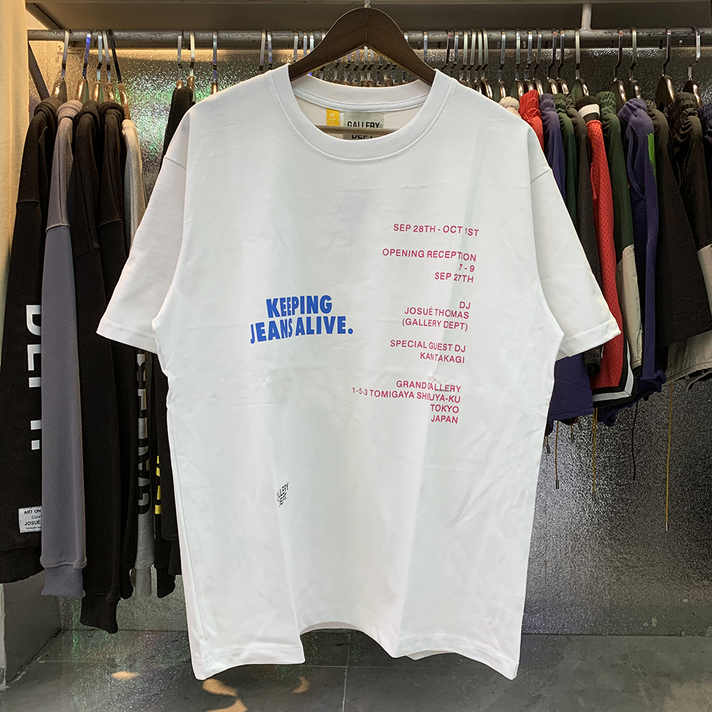 春夏人気定番安い gallery dept t シャツコピー 柔らかい シンプル 純綿 Tシャツ ホワイト_1