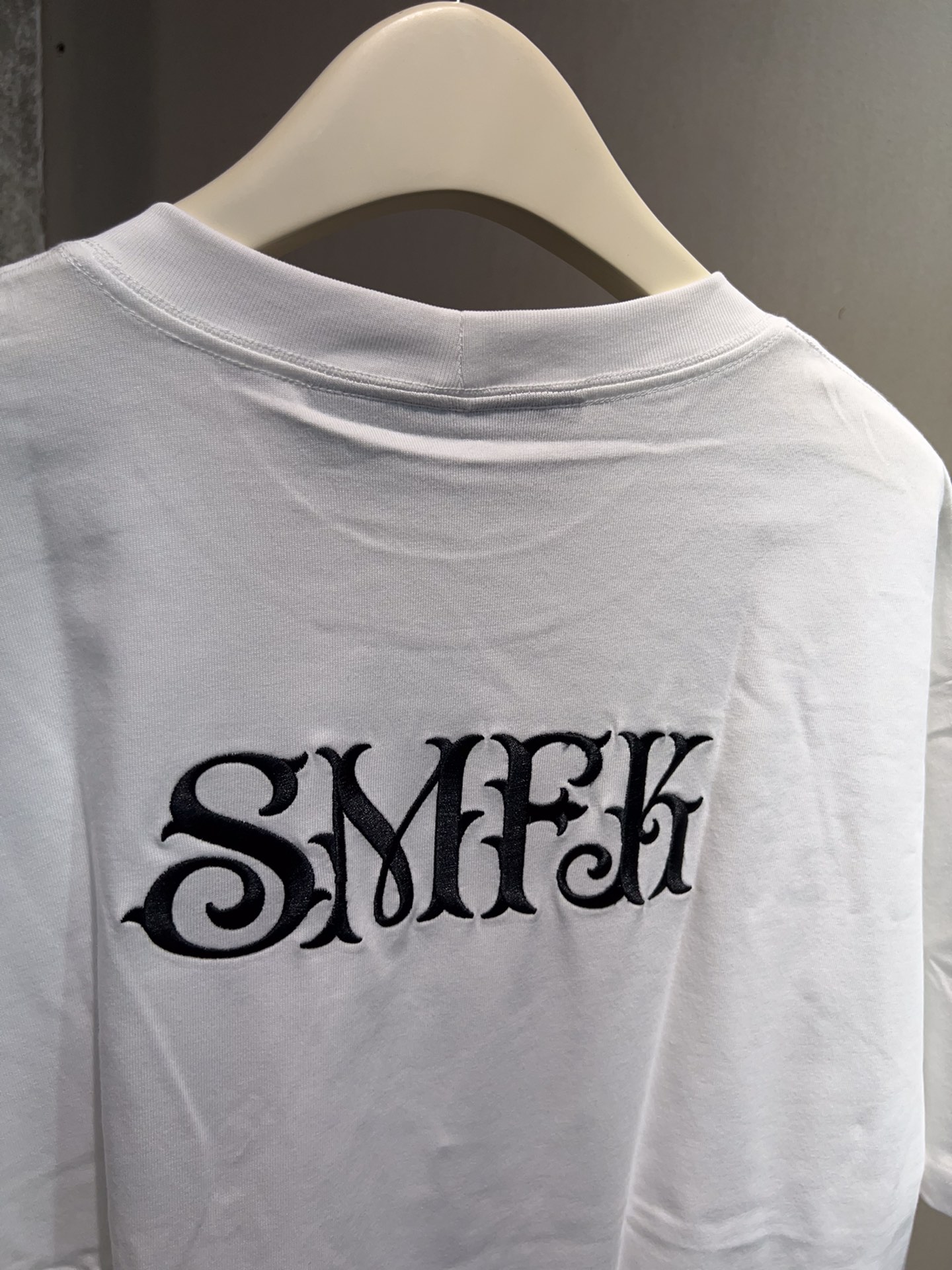 SMFKtシャツヤーン バッグ偽物 人気トップス 純綿 カジュアル 短袖Tシャツ シンプル ホワイト_9