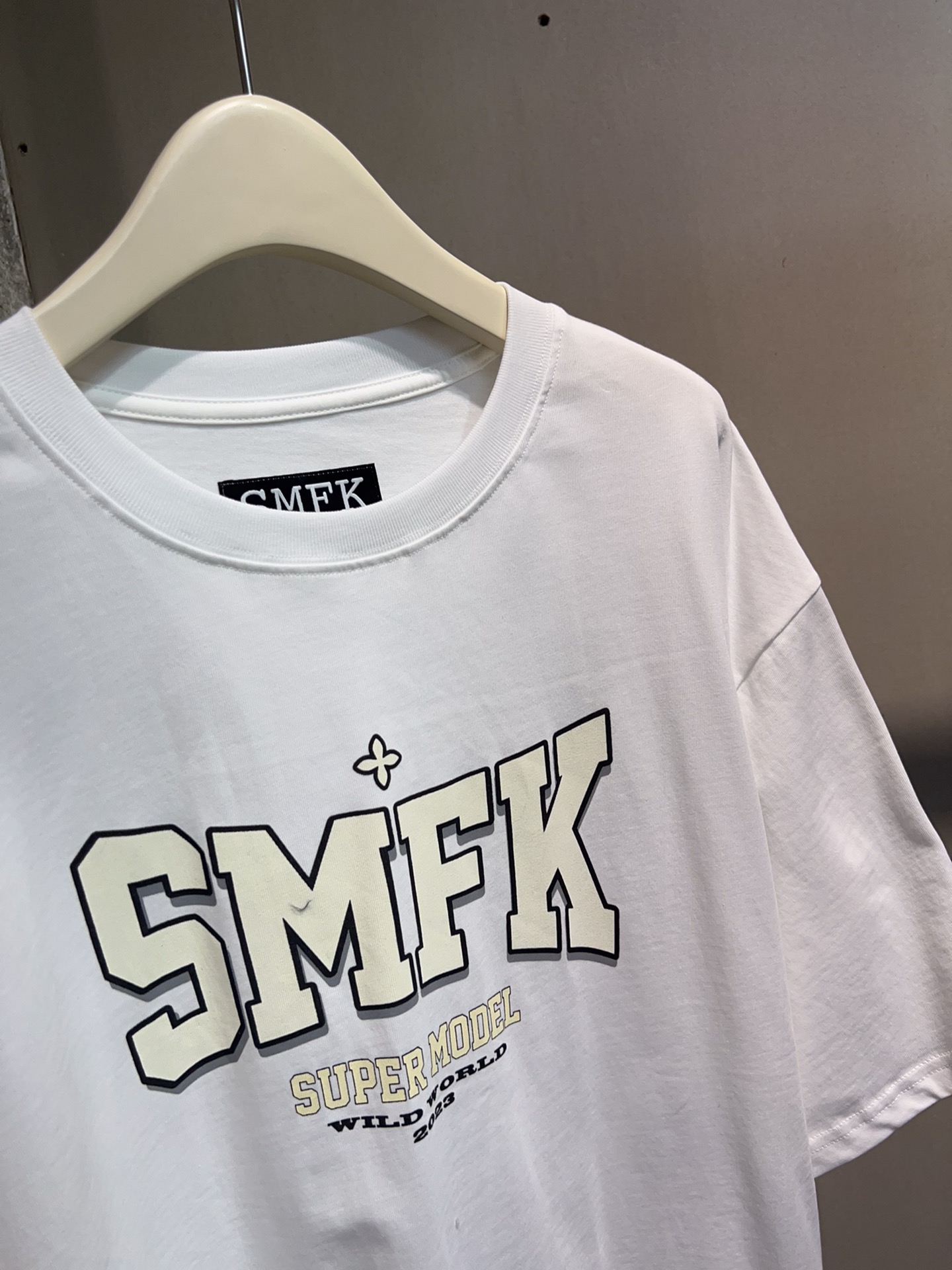 お得100%新品smfkトップスｎ級品 夏服 短袖 トップス 純綿 シンプル ファッション 日常品 ホワイト_5