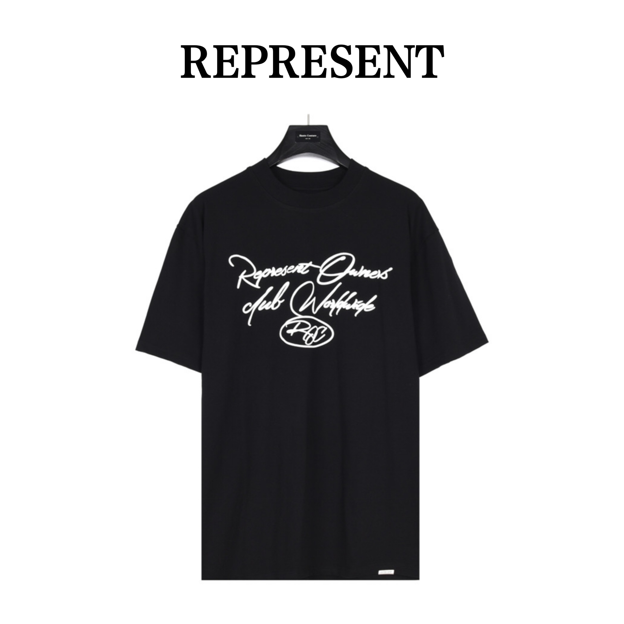 REPRESENT お買い得豊富な プレゼントtシャツ激安通販 純綿 トップス 半袖 シンプル ブラック_1