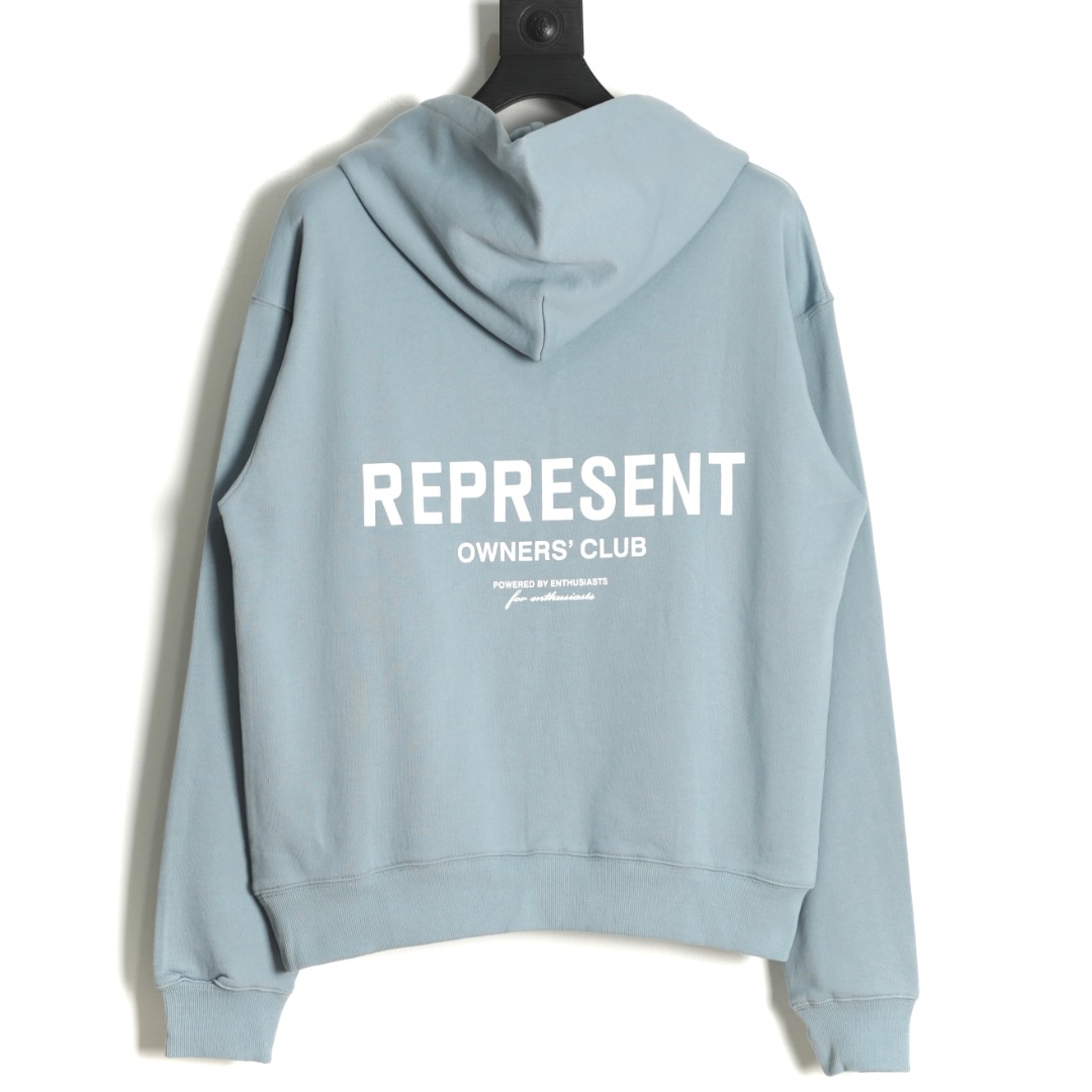 REPRESENT ケリーパーカー激安通販 カジュアル 大販売 トップス 人気 フード付き 純綿 シンプル ブルー_2