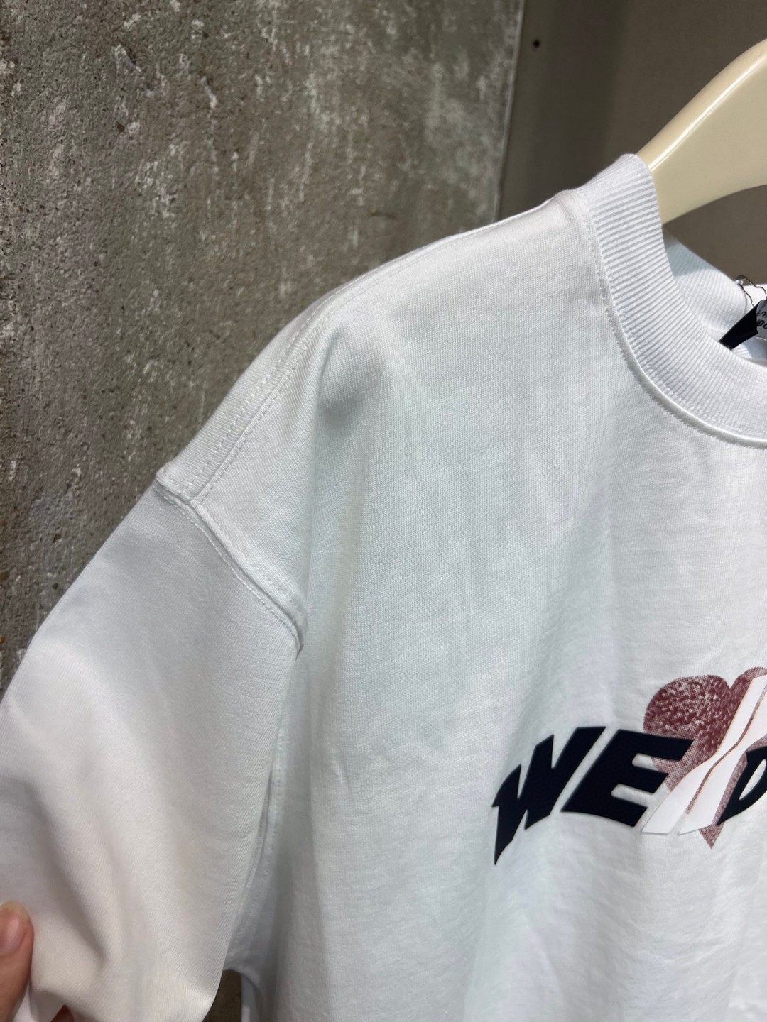 WE11DONE NEW夏の トップウェルド激安通販 純綿Tシャツ シンプル 半袖 柔らかい 男女兼用 2色可選_5