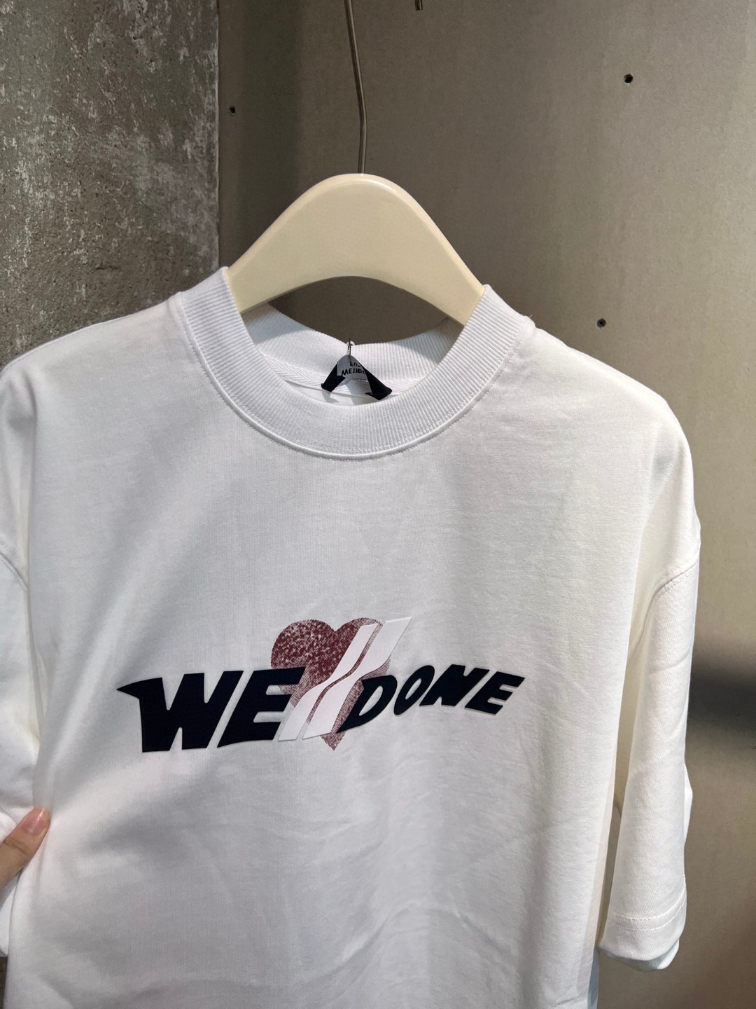 WE11DONE NEW夏の トップウェルド激安通販 純綿Tシャツ シンプル 半袖 柔らかい 男女兼用 2色可選_6