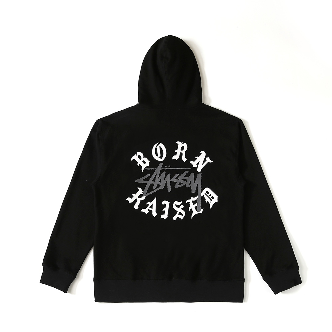 stussy ジャケット サイズ感偽物 フード付き ロゴプリント 人気定番 アウター チャックパーカー 柔らかい 2色可選_4