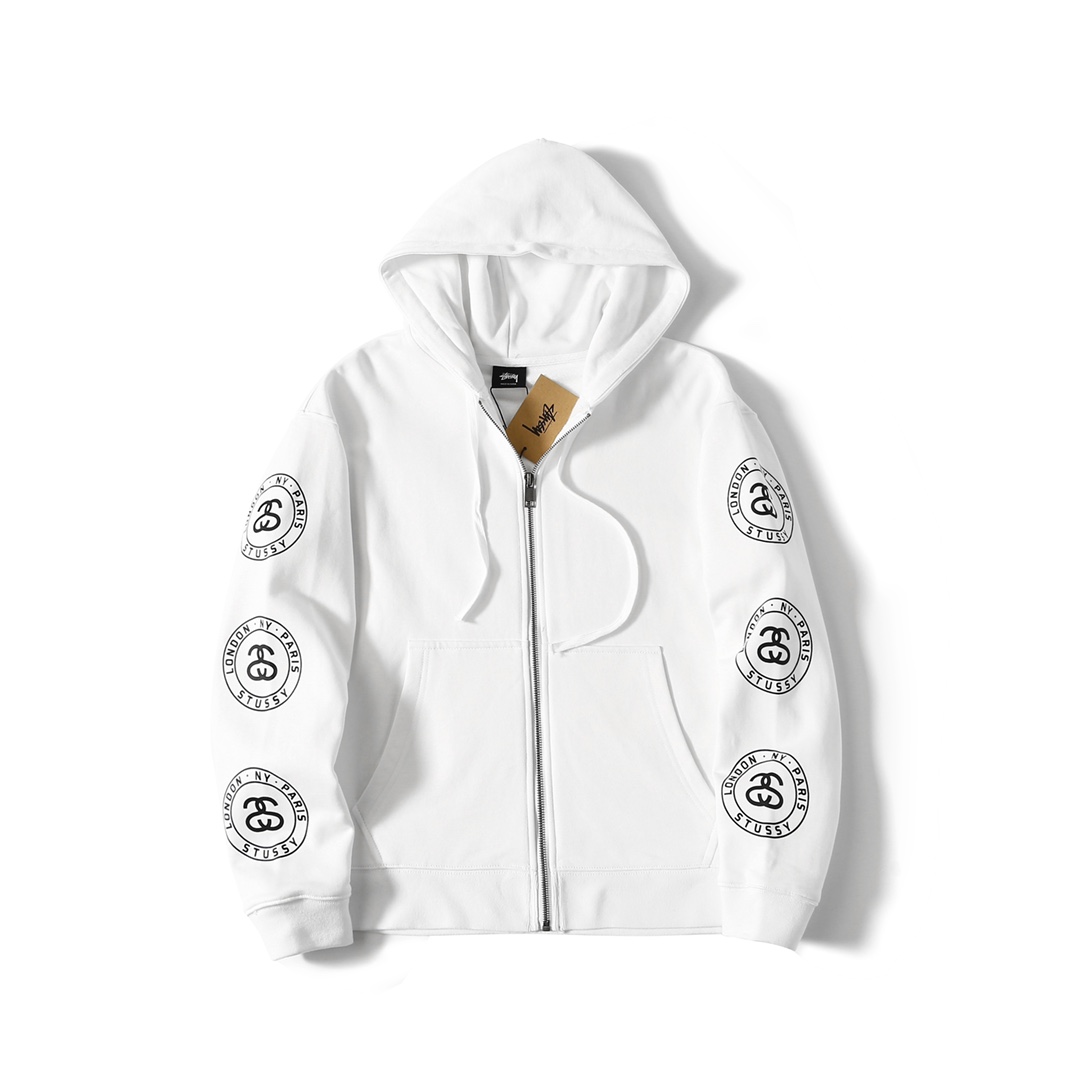 stussy ステューシーセーターコピー フード付き パーカー 柔らかい 大人気 プリント シンプル 2色可選_3