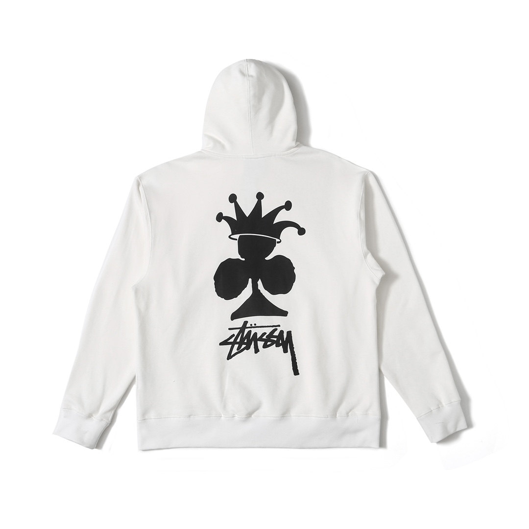 stussy ステューシー セットアップ ジャケット激安通販 フード付き チャックパーカー クラウンバントプリント シンプル 3色可選_5