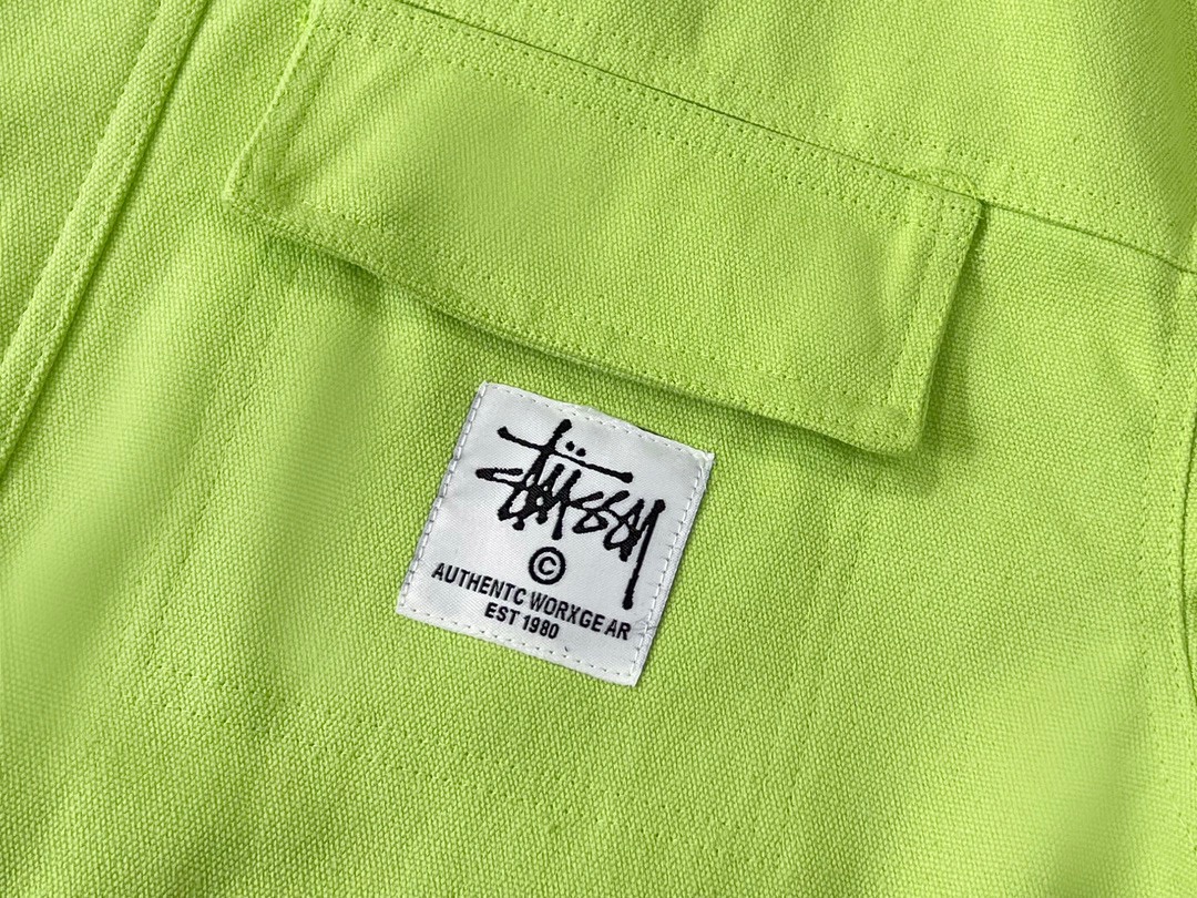 stussy ステューシーソックスｎ級品 ジャケット アウター 襟 青春 ファッション グリーン_7