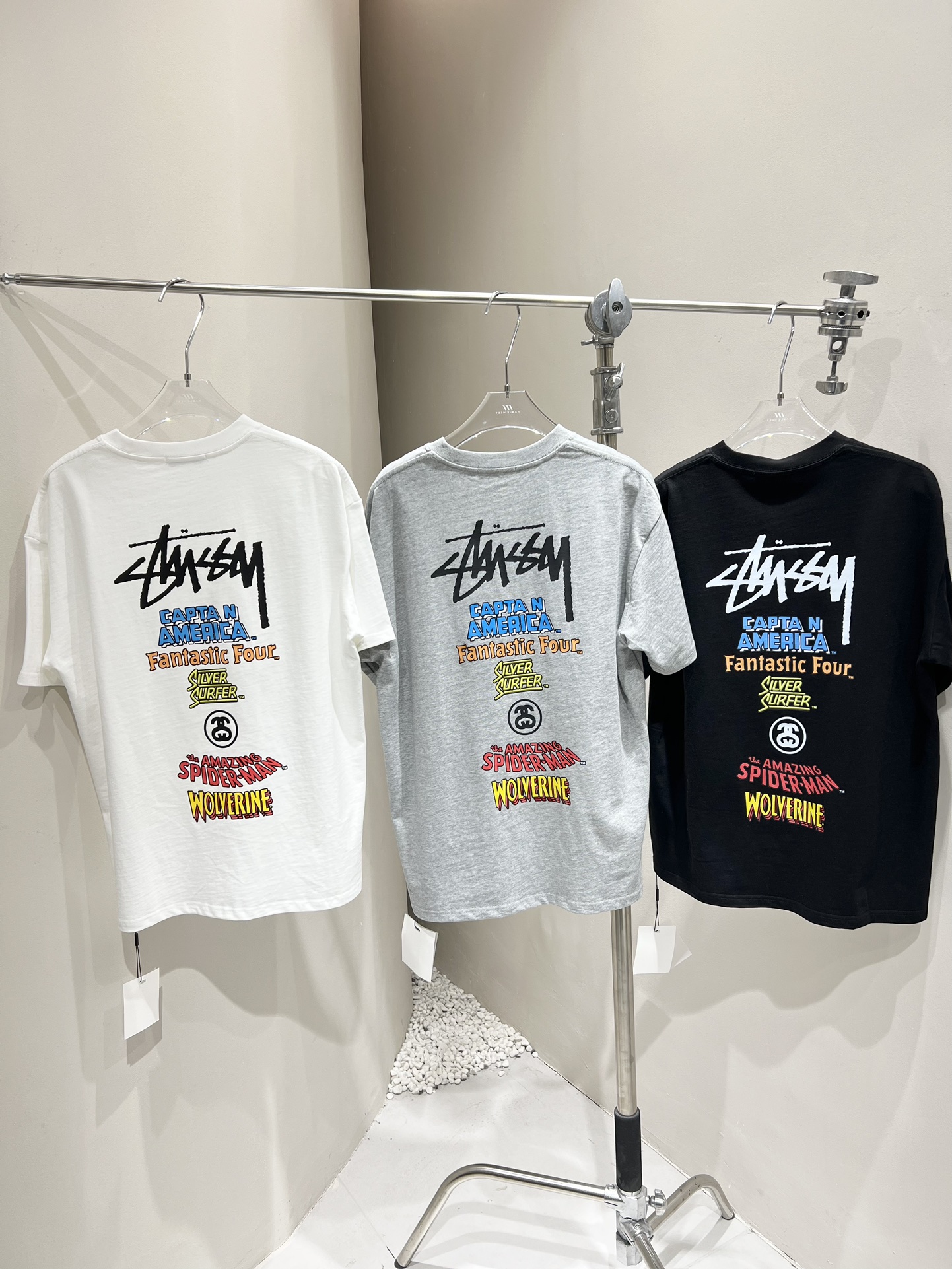 stussy ステューシーネルシャツスーパーコピー ゆったり 最安値！大人気 純綿トップス 短袖 プリント 男女兼用 3色可選_2