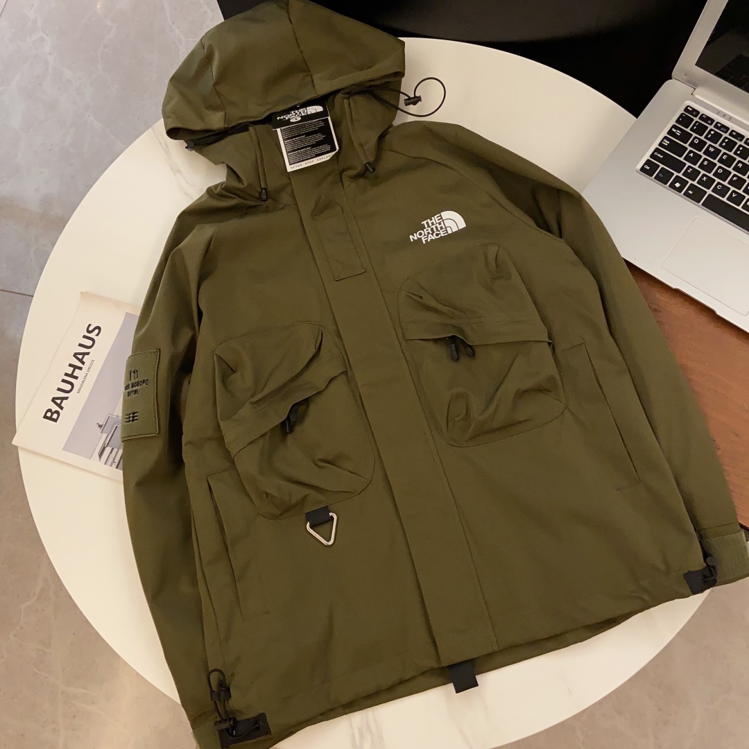 品質保証低価the north face サイズ感アウター 偽物 防風フードつきジャケット_4