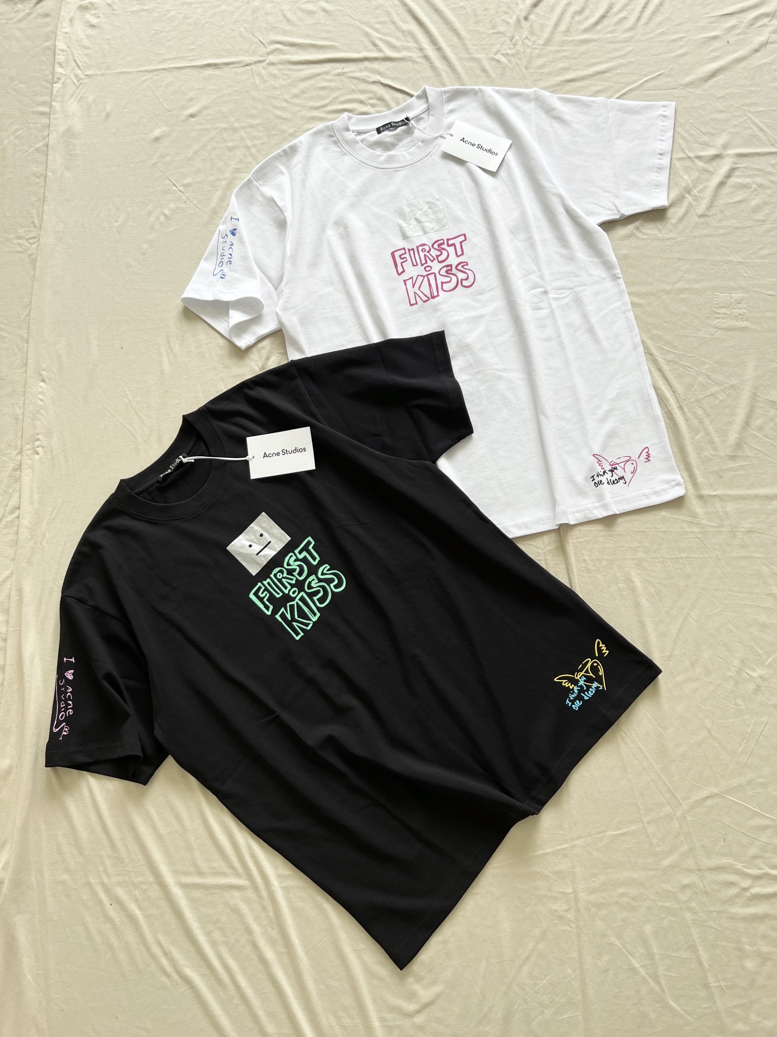 夏服 新着情報 アクネストゥディオズ tシャツｎ級品 トップス 純綿 大人気 柔らかい プリント 2色可選_20