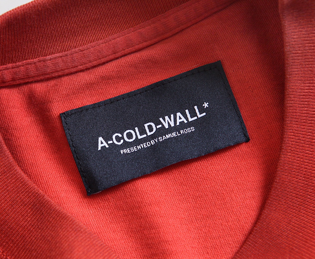 ACOLDWALL 春夏大販売 ザウォール 服コピー 純綿tシャツ トップス ゆったり 半袖 シンプル 柔らかい オレンジレッド_8