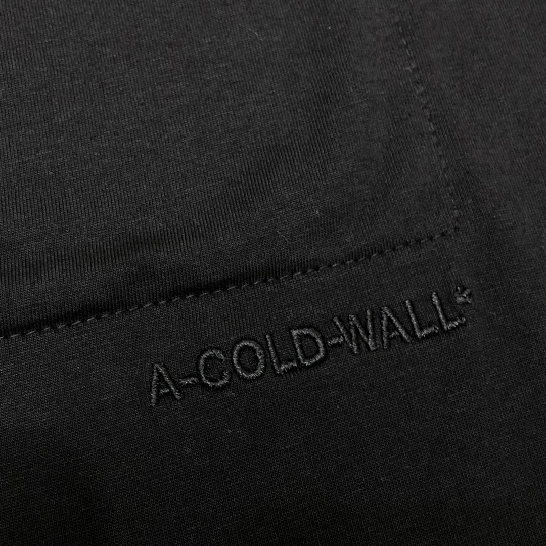 ACOLDWALL コールアウル tシャツ激安通販 純綿トップス シンプル 半袖 人気新作 柔らかい ブラック_5