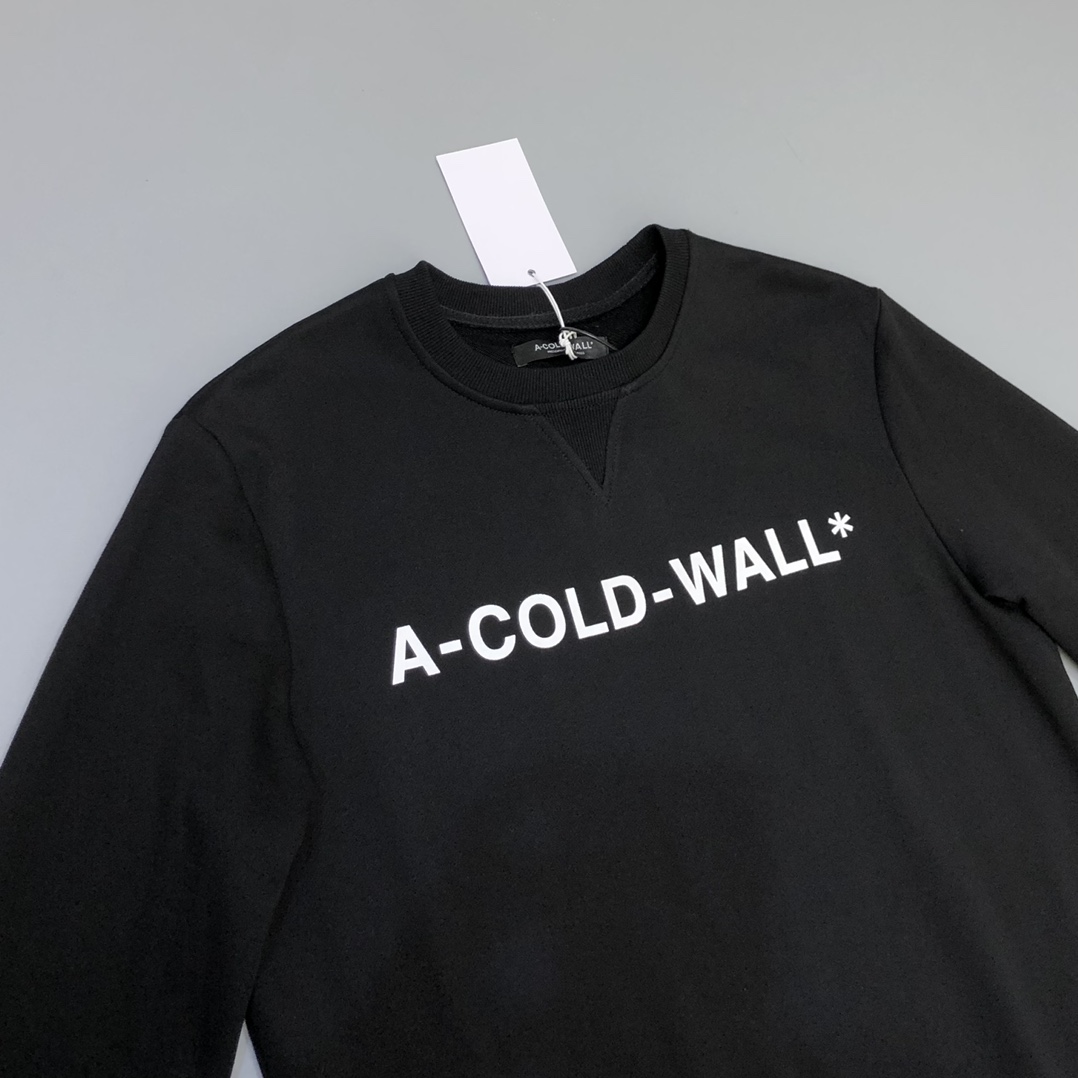 ACOLDWALL コールドウェザーパーカー アメリカｎ級品 カジュアル 運動 純綿トップス 厚い フードなし ブラック_7