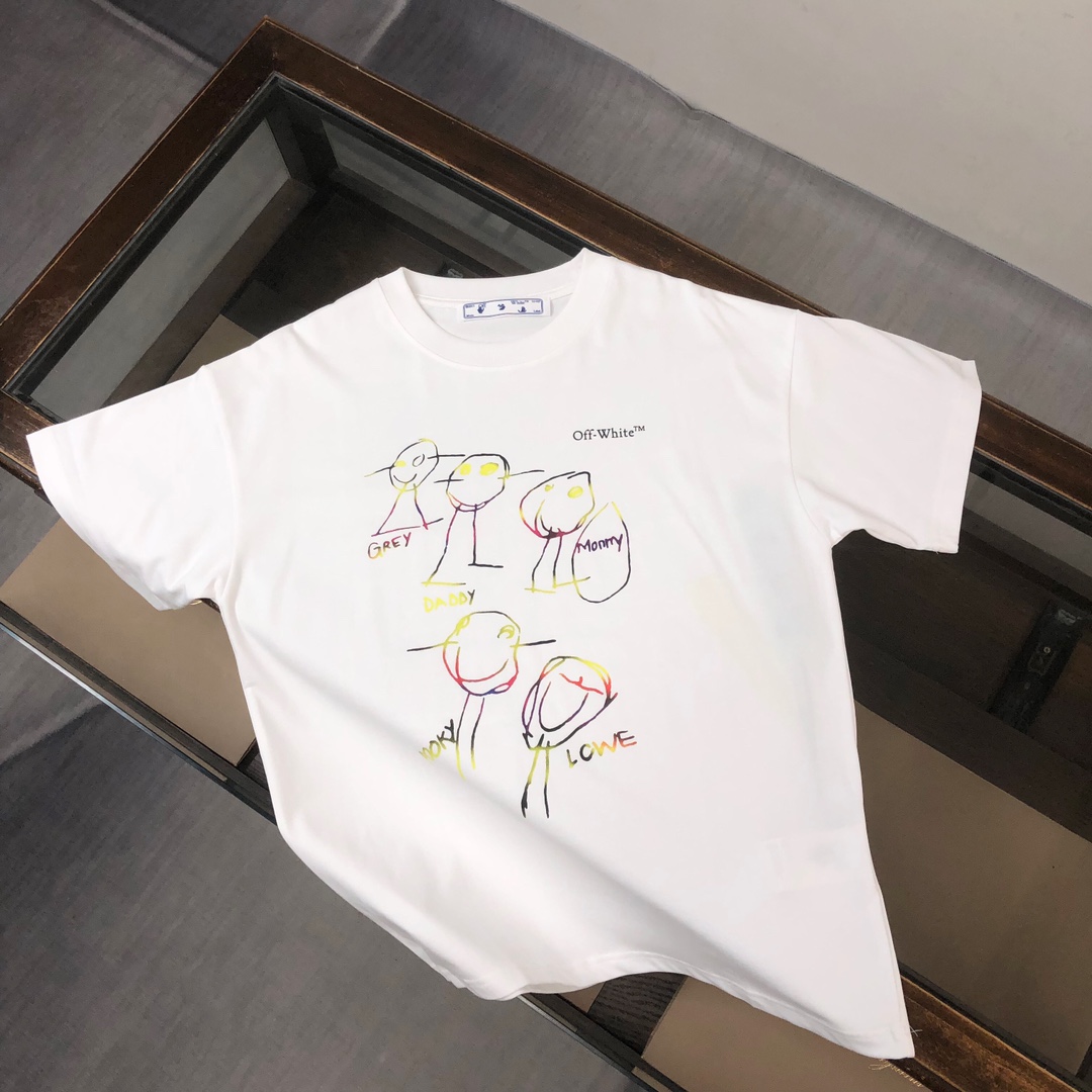 驚き 破格値2024 新着 オフホワイトｔシャツスーパーコピー ブランド 矢印 要素_1