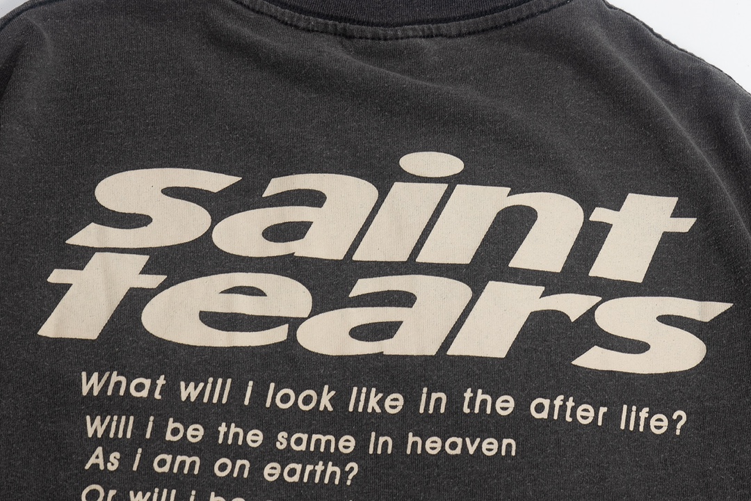 SAINTMICHAEL 限定セール低価 セイントマイケル ロンt激安通販 プリント 柔らかい トップス 純綿tシャツ 短袖 シンプル ブラック_7