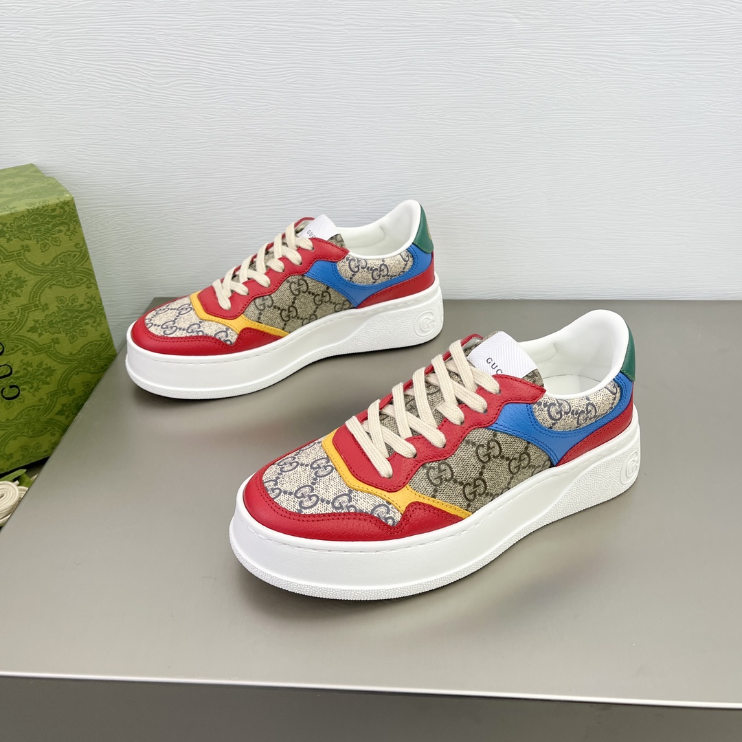 NEW圧倒的 新作シュプリームシューズn級品 GucciとSupreme素晴らしく配色　快適　ゴム製のソール_1