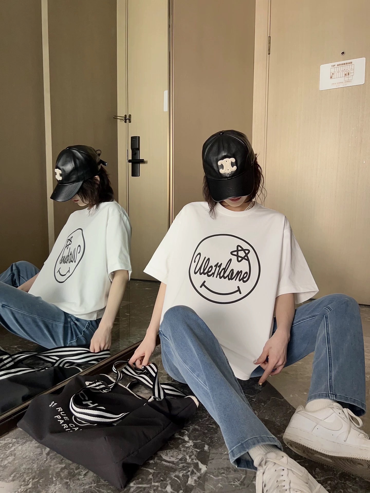 WE11DONE ウエルダンとはコピー 純綿Tシャツ トップス 笑顔プリント 半袖 ファッション 柔らかい  2色可選_3