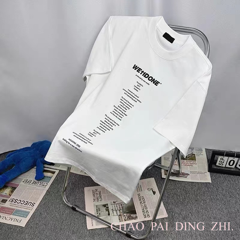 WE11DONE 夏 新作登場 tシャツヘビーウェイトｎ級品 プリント 純綿 トップス 半袖 ファッション 3色可選_1