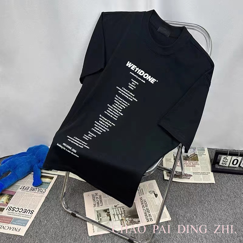 WE11DONE 夏 新作登場 tシャツヘビーウェイトｎ級品 プリント 純綿 トップス 半袖 ファッション 3色可選_2