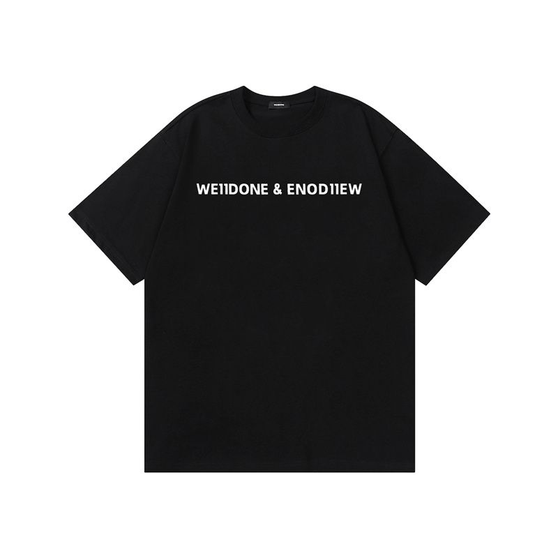 WE11DONE 今季セール限定品 ウェルダンシャツスーパーコピー プリント 純綿Tシャツ トップス 半袖 2色可選_2