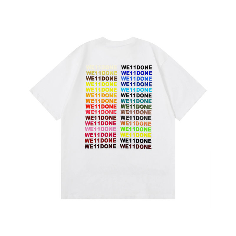 WE11DONE 今季セール限定品 ウェルダンシャツスーパーコピー プリント 純綿Tシャツ トップス 半袖 2色可選_3