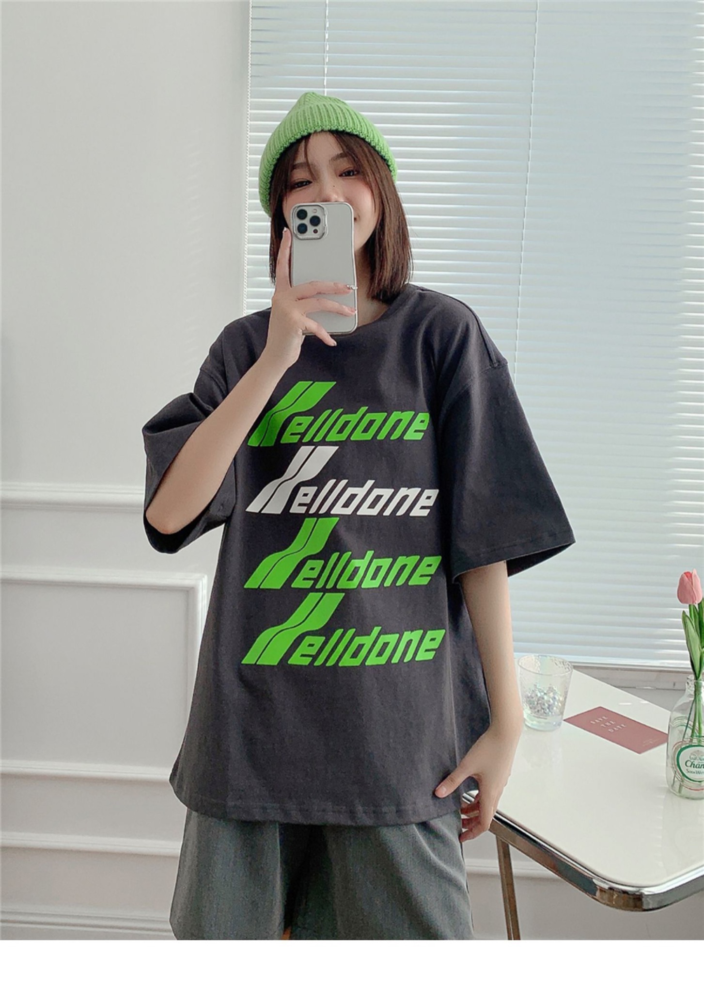 WE11DONE ウェルダン服コピー プリント 純綿Tシャツ トップス 日常服 ファッション 品質保証安い 3色可選_1